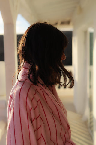 BONGUSTA - Naram Bathrobe - Baby Pink & Ski Patrol