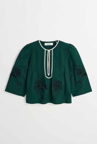 SKALL - PRE-ORDER Irma Blouse - Deep Green