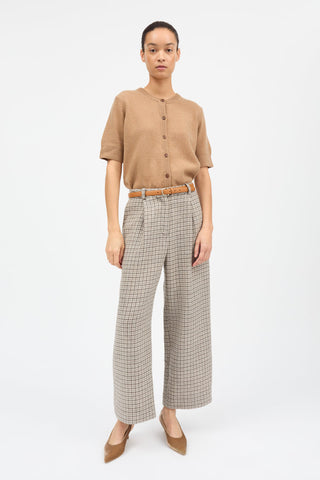 SKALL - Bob Trousers - Brown/Grey Small Heritage Check