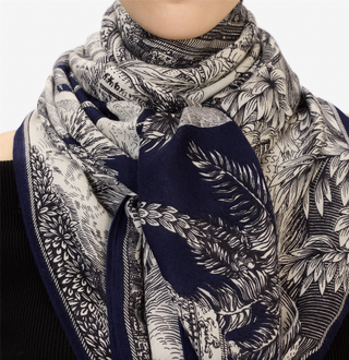 INOUI - Square Cashmere Piranesi 130 - Navy