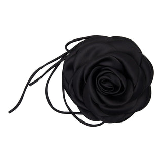 Pico Copenhagen - Giant Satin Rose String - Black