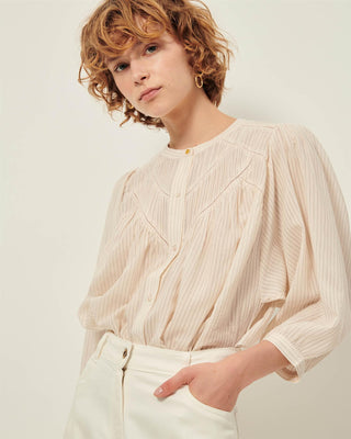 SESSÙN - Savi Blouse - Sandblack