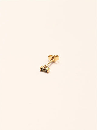 Rose Marie Paris - Stud Rect 3 Dots Peridot - Gold