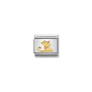 Nomination - Link EARTH ANIMALS 18k gold Seated Cat