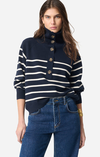 VANESSA BRUNO - Gibson Sweater - Marine/Ecru