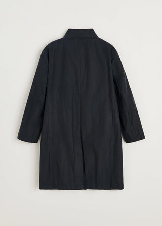 AIAYU - Noor Coat Oilskin Silkwax - Navy