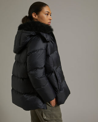 YVES SALOMON - A Line Down Jacket - Noir