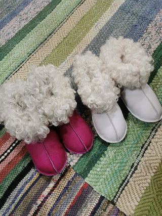 Ansarve Farm - Sheerling Slippers - White