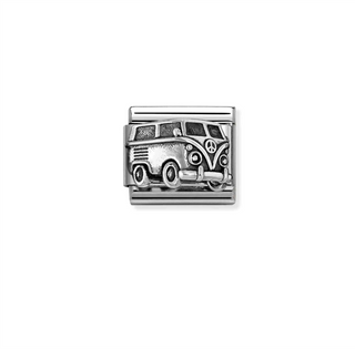 Nomination - Link CLASSIC oxidized symbols steel 925 sterling silver VAN