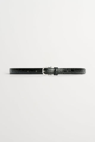 SKALL - Classic Belt - Croco Black