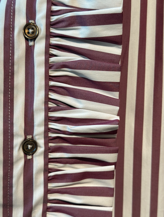 APOF - Annemonne Blouse - Wine Stripe