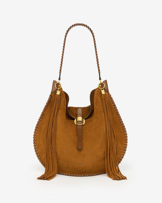 ISABEL MARANT ÈTOILE - Oskan Soft Folk Bag - Cognac