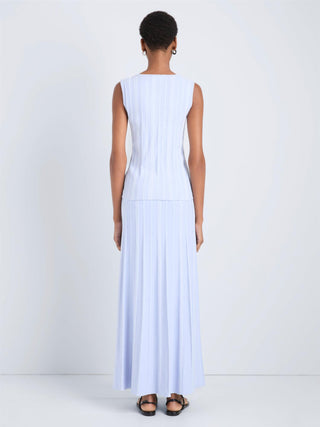 PROENZA SCHOULER - Morena Skirt in Textured Knit - Sky/White