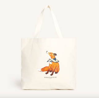MAISON KITSUNÉ - Dreaming Fox Tote - Ecru