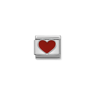 Nomination - Link SYMBOLS 925 sterling silver Red Heart