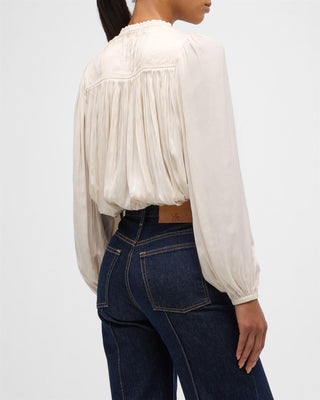 ULLA JOHNSON - Freja Blouse - Cowrie