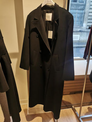 ALMADA LABEL - Deja Double-Breasted Coat - Black (pre-order)