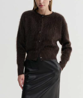 ALMADA LABEL - Pre-Order Coco Brushed Cardigan - Choco