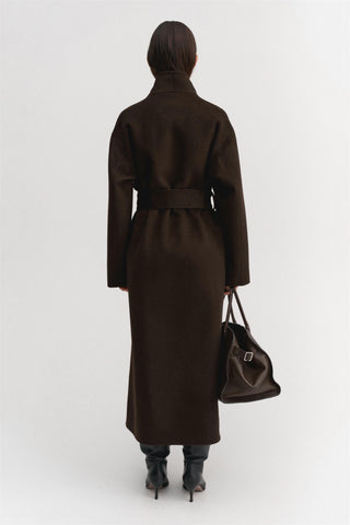 ALMADA LABEL - Pre-Order Mara Double Coat - Chocolate