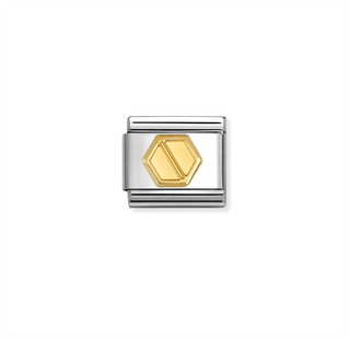 Nomination - Link SYMBOLS steel 18k gold NUT BOLT composable classic
