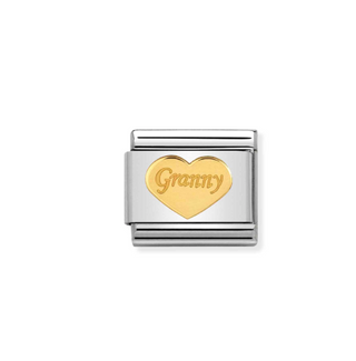 Nomination - Link SYMBOLS 18k gold GRANNY HEART