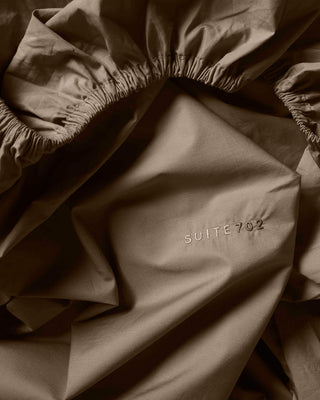 SUITE702 - Fitted Sheet Cotton - Smokey