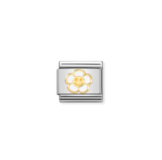 Nomination - Link SYMBOLS 18k gold SMILE FLOWER