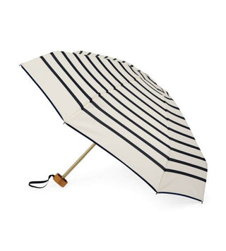 ANATOLE - Striped Compact Umbrella - Navy Stripes - Henri