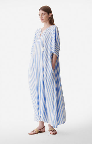 VANESSA BRUNO - Brooklyn Dress - Bleu/Blanc