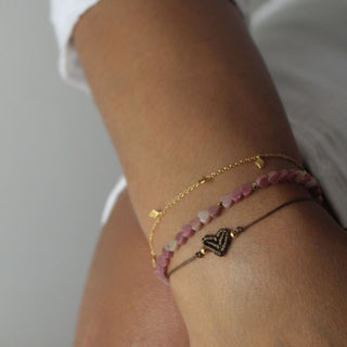 STINE A - Pink Hearts Bracelet