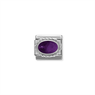 Nomination - Link CLASSIC stones 925 sterling silver AMETHYST braid