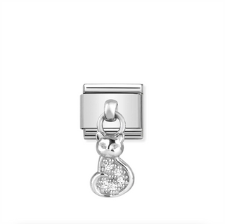 Nomination - Link PENDANT 925 sterling silver & CZ CAT