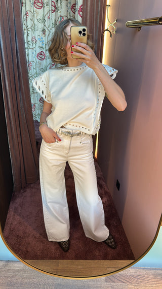 ISABEL MARANT ÈTOILE - Odyle Tee Shirt - Ecru
