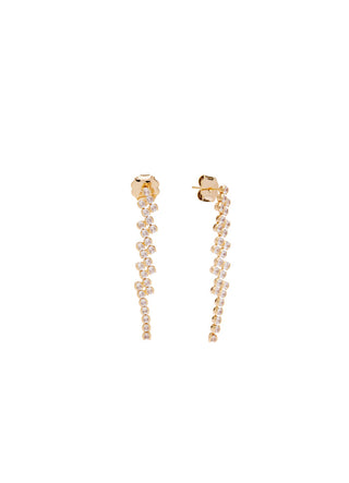 Pico Copenhagen - Claire Crystal Short Studs - Clear