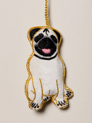 CHEHOMA - Hanging Hand Embroidered Pug