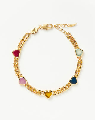 MISSOMA - Jelly Heart Gemstone Charm Bracelet