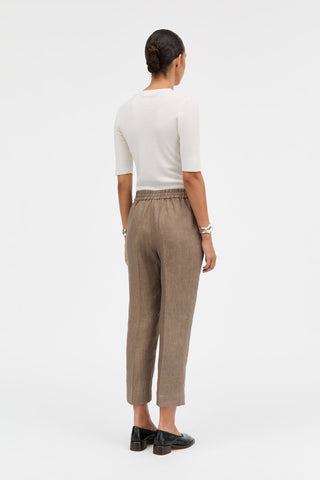 MKDT STUDIO - Phlox Linen Hemp Pant - Wood