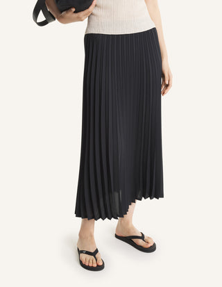 MAISON KITSUNÉ - Midi Pleated Skirt - Black