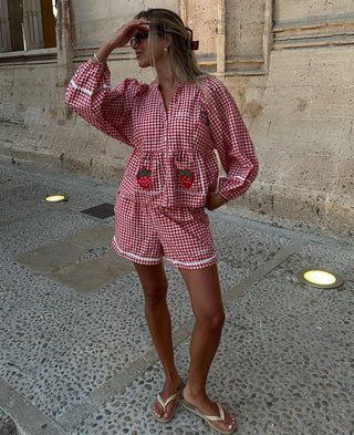 SISSEL EDELBO - Bobbie Top - Red Checks