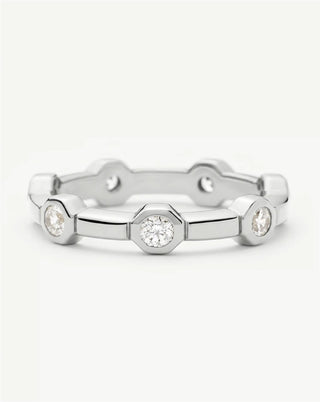 MISSOMA - Lucy Williams Stackable Tennis Ring - Silver