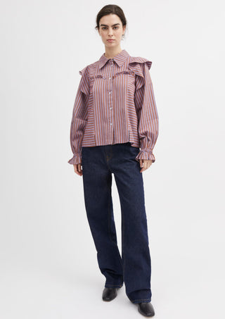 SKALL - Dauphine Shirt - Violet/Orange