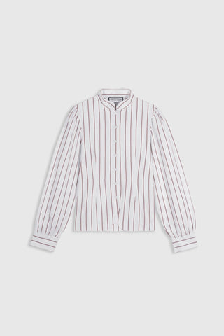 MARIA DE LA ORDEN - Beckett Shirt - Cabernet Stripe