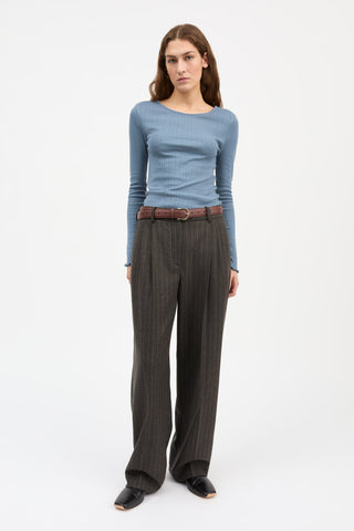 SKALL - Edie Blouse - Faded Blue
