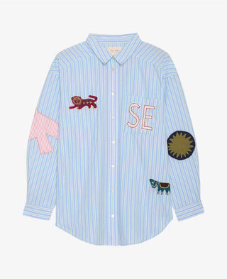 SISSEL EDELBO - Pil Shirt - Green Stripes