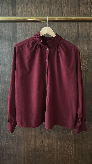 SACRÉCOEUR - Soline Corduroy Blouse - Vino