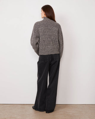 Officine Générale - Vesna Knitted Jumper - Midgrey/Anthracite