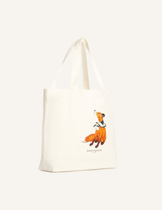 MAISON KITSUNÉ - Dreaming Fox Tote - Ecru