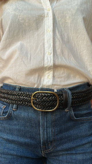 DRAGON DIFFUSION - Belt Oval Buckle - Black