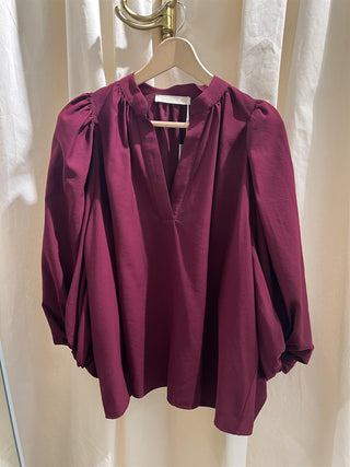 VANESSA BRUNO - Bell Blouse - Lie De Vin