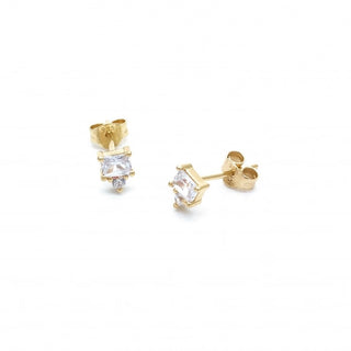 Rose Marie Paris - Stud Square Dot - Gold